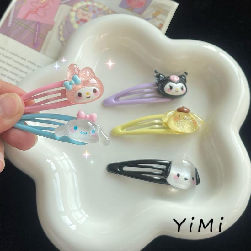 Kẹp Tóc Mái Bên Họa Tiết Hoạt Hình Sanrio Ngọt Ngào Dễ Thương Phong Cách Hàn Quốc Cho Bé Gái