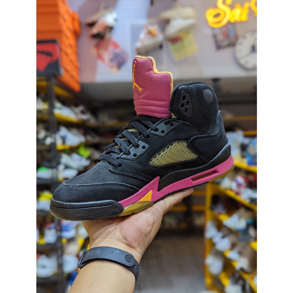Giày 2hand Jordan 5 Retro Black Pink  - 440892-067 - Giày Cũ Sài Gòn 127