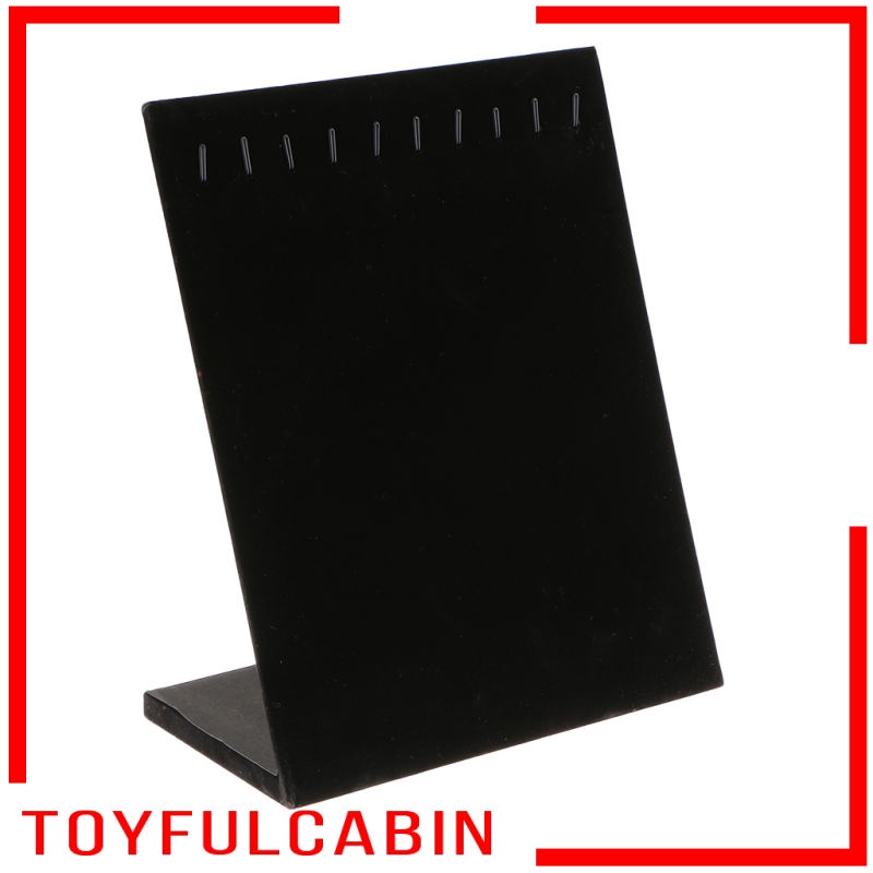 Set 10 Móc Nhung Trưng Bày Trang Sức Màu Đen