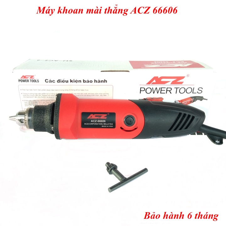 Máy khoan mài thẳng ACZ 66606  - Chuyện dụng trong chế tác, DIY, mài, khoan ,dũa, đánh bóng