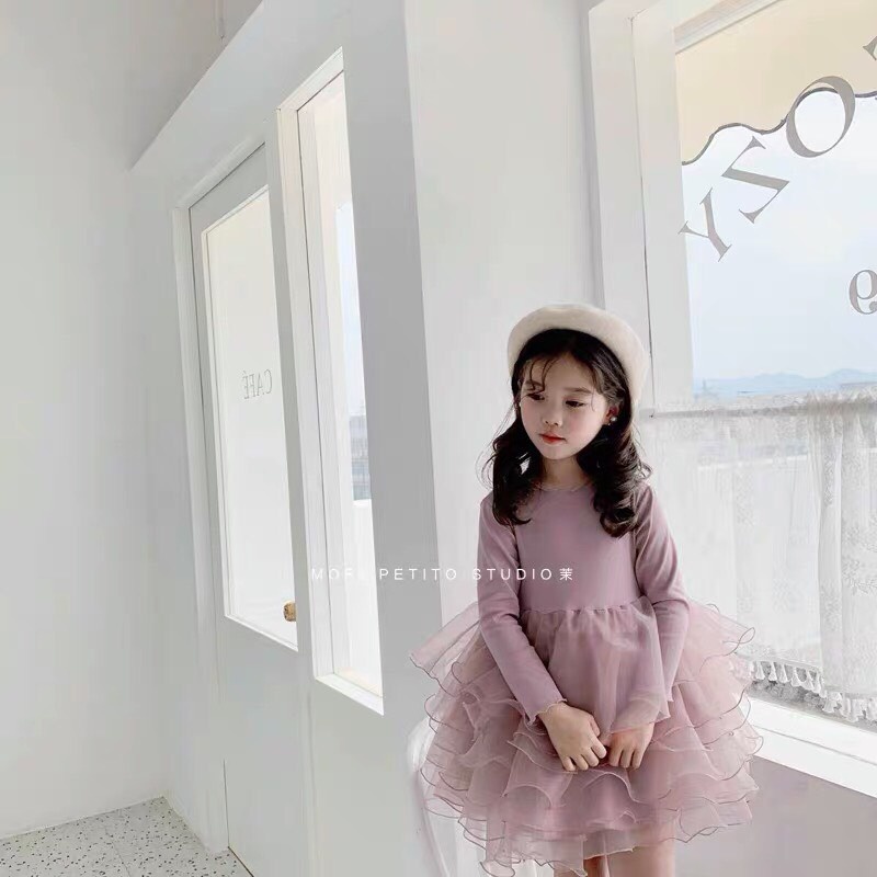 VÁY HỒNG BABY CÔNG CHÚA CHO BG
