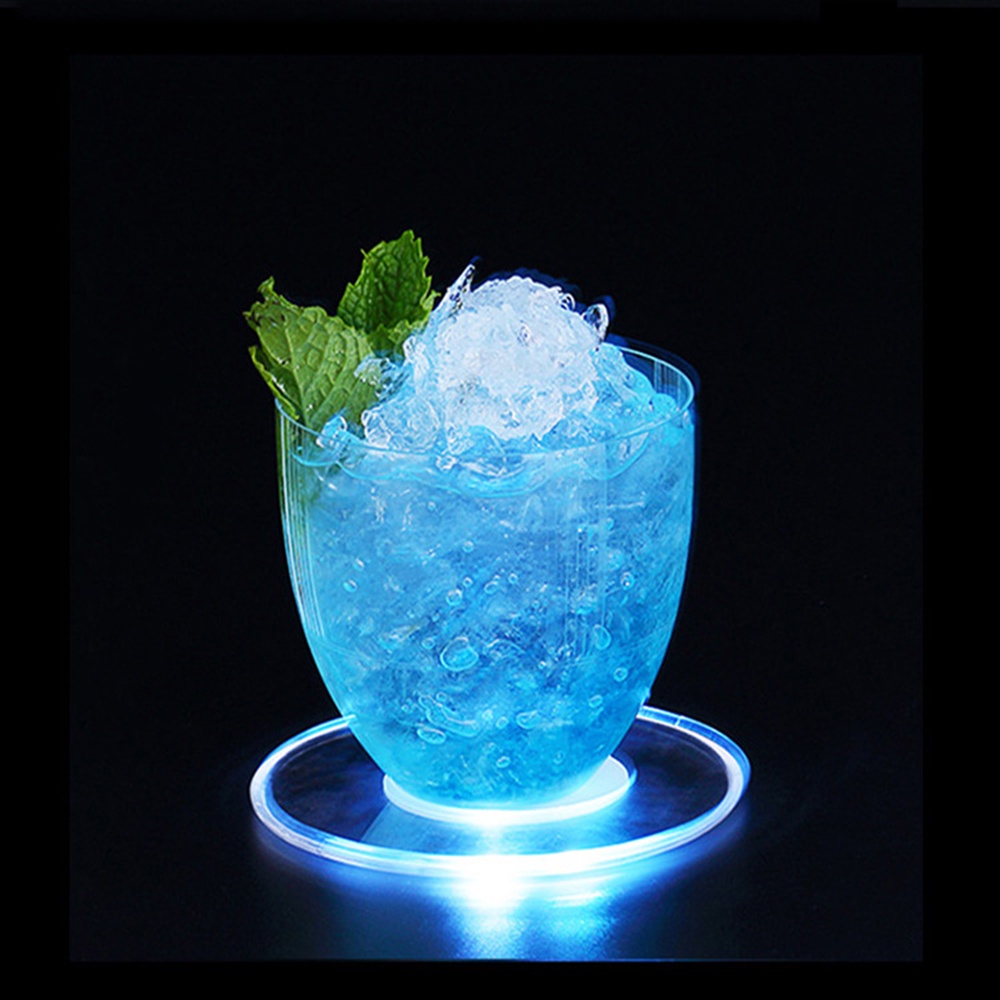 Đế Lót Ly Đèn Led Đế Lót Ly Cốc Acrylic Đế Lót Ly Cocktail Tấm Lót Bàn Quầy Bar Đèn Pha Lê Đế Đèn Led Nhấp Nháy Trang Trí Bàn Cloud1