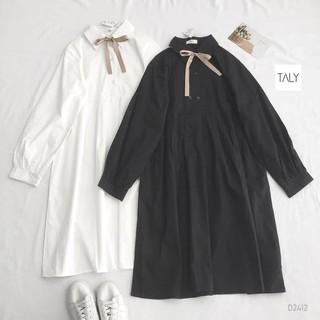 Đầm sơ mi tay dài D2412 TALY