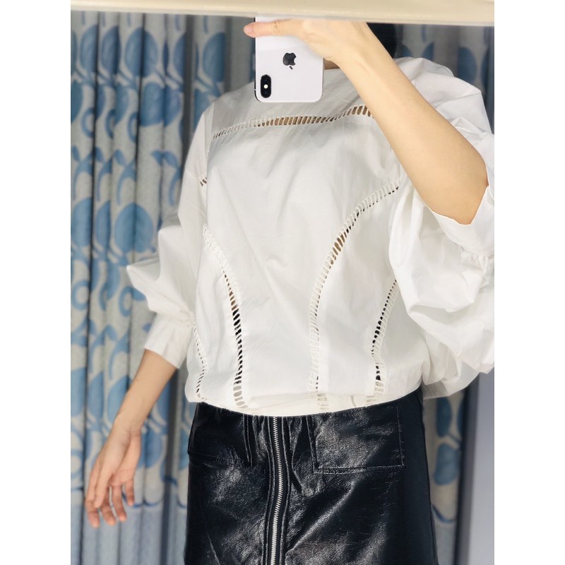 Sơmi trắng tay siêu phồng