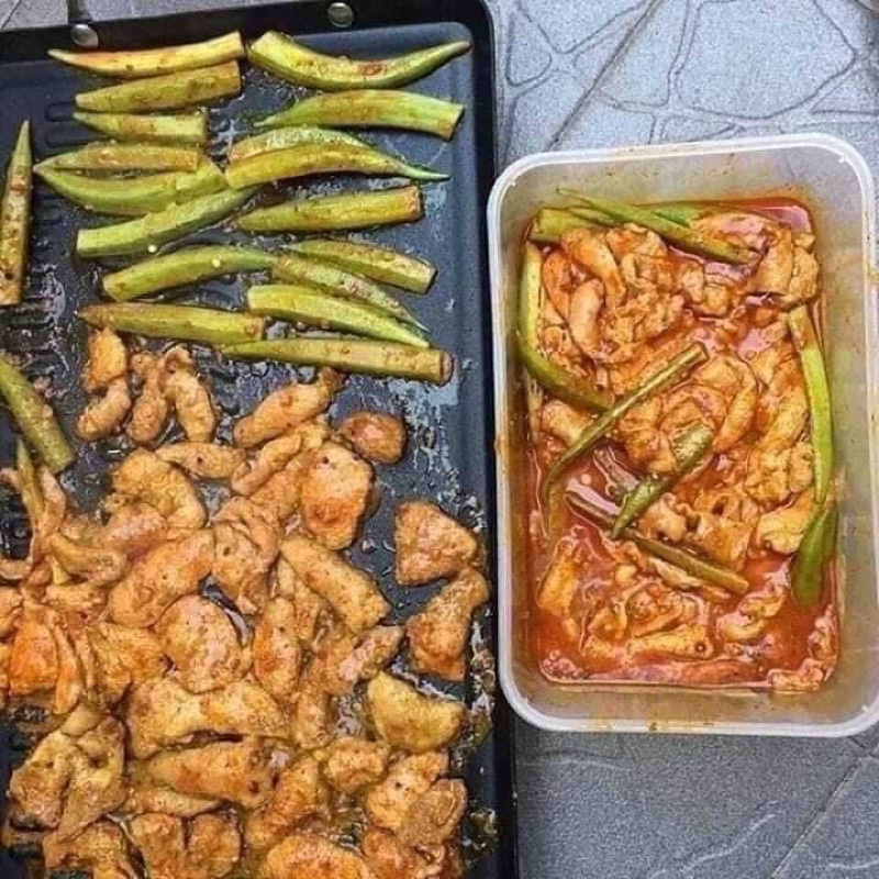 Vú heo ướp sẵn 1kg 2 hộp (giao hoả tốc HCM)