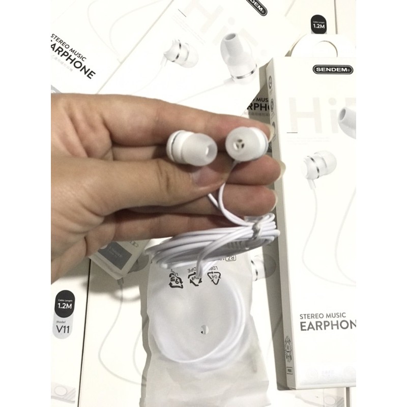 Tai nghe In-Ear Super Bass Sendem V11 - Thể Thao - Cách âm - Chất âm ấm hay