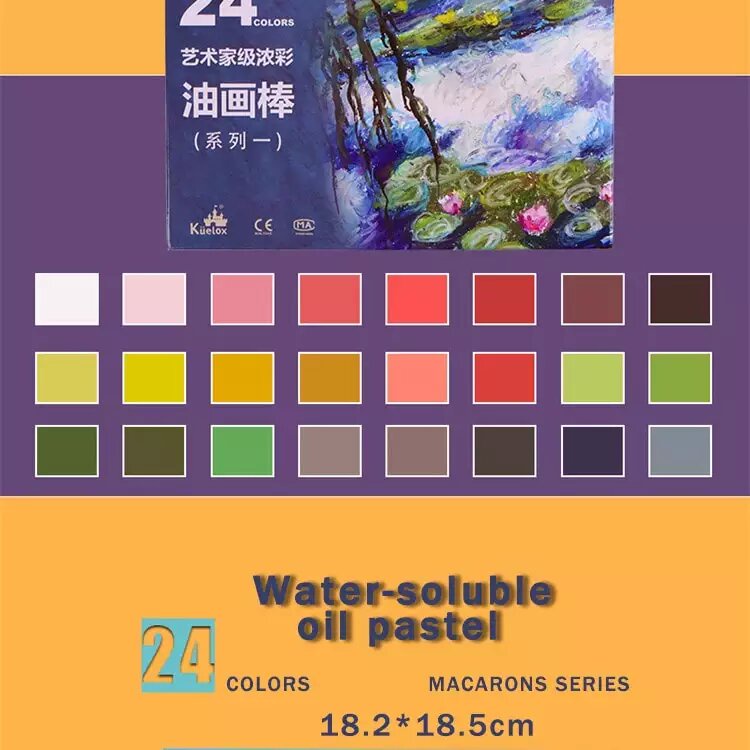 [ LỖ STORE ] Màu Soft Oil Pastel Kuelox (phấn dầu - sáp dầu)