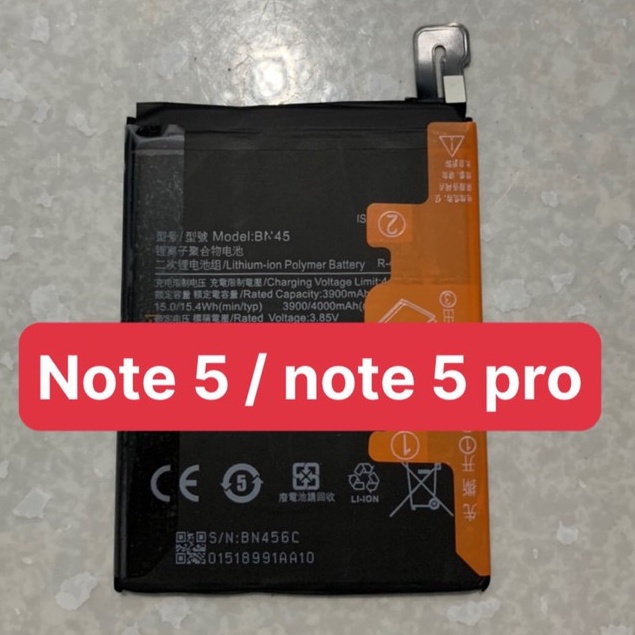 Pin điện thoại Xiaomi redmi Note 5 / Note 5 Pro ,BN45 / BN48