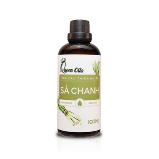 Tinh dầu Xông Sả Chanh Queen Oils Cao Cấp, 100% Thiên Nhiên, giúp khử mùi, kháng khuẩn, đuổi muỗi,Chai 50ml