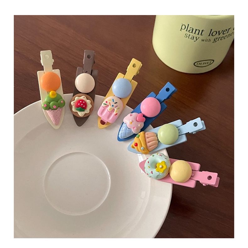 Kẹp Tóc Mái Màu Kẹo Dễ Thương