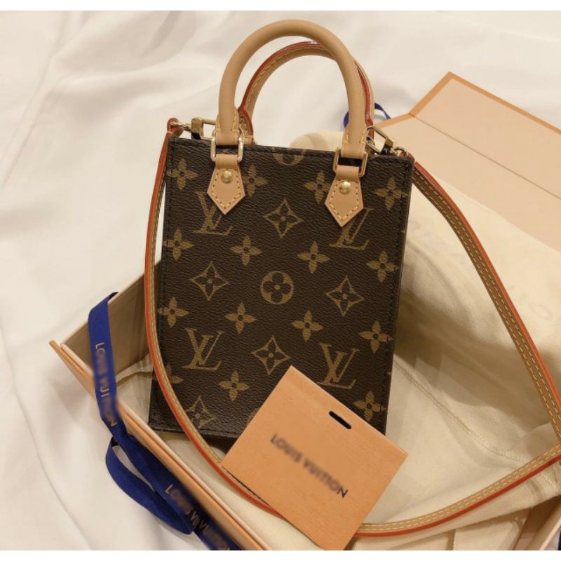 Túi LVs tote mini nâu hoạ tiết monogram hàng VIP
