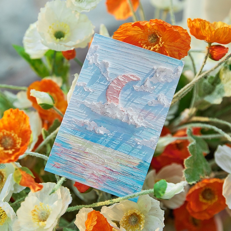 Hộp 30 tấm BƯU THIẾP - POSTCARD TRANH SƠN DẦU LITTER FROM THE BRUGE dùng trang trí sổ Bullet Journal, decor thư thiệp