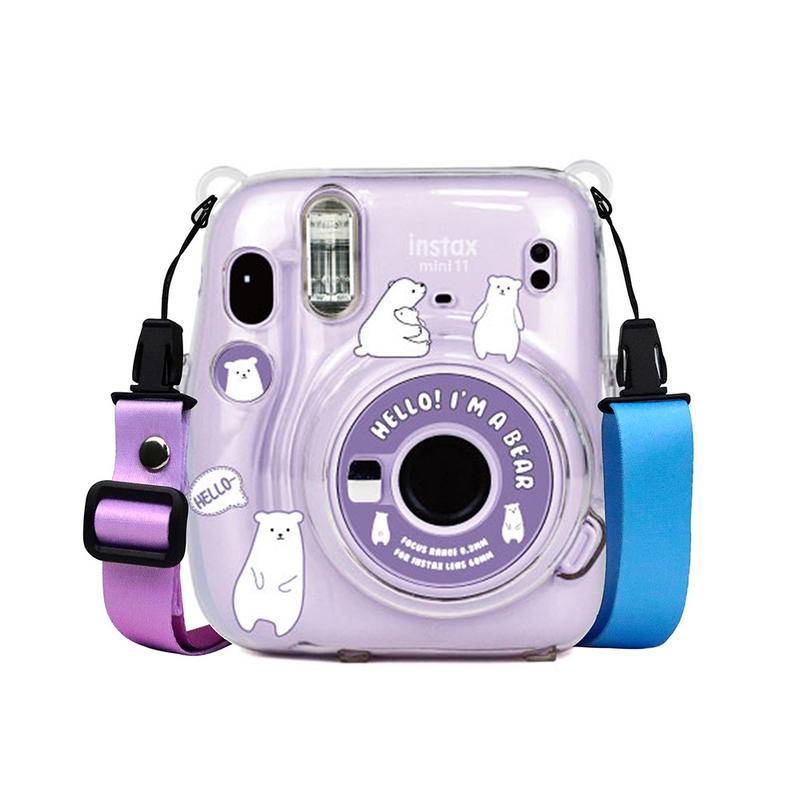 Túi da PU LAMMCOU đựng máy ảnh thích hợp cho Fujifilm Instax mini 12 11 10 9 8 với 9 kiểu thiết kế