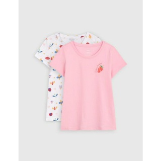 Set 2 áo phông cộc tay bé gái Canifa