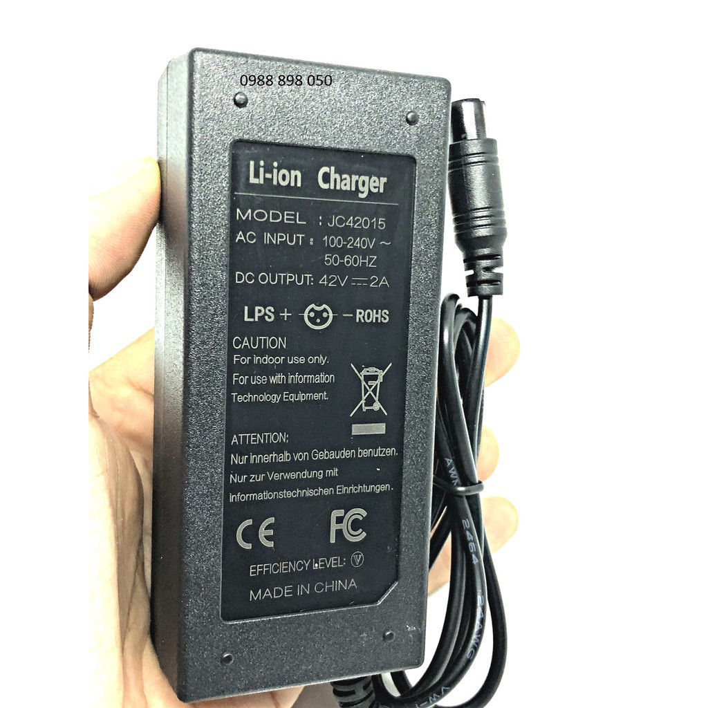 _Bảo hành lỗi 1 đổi 1 ADAPTER-bộ sạc pin xe điện cân bằng và pin Li-ion 10S