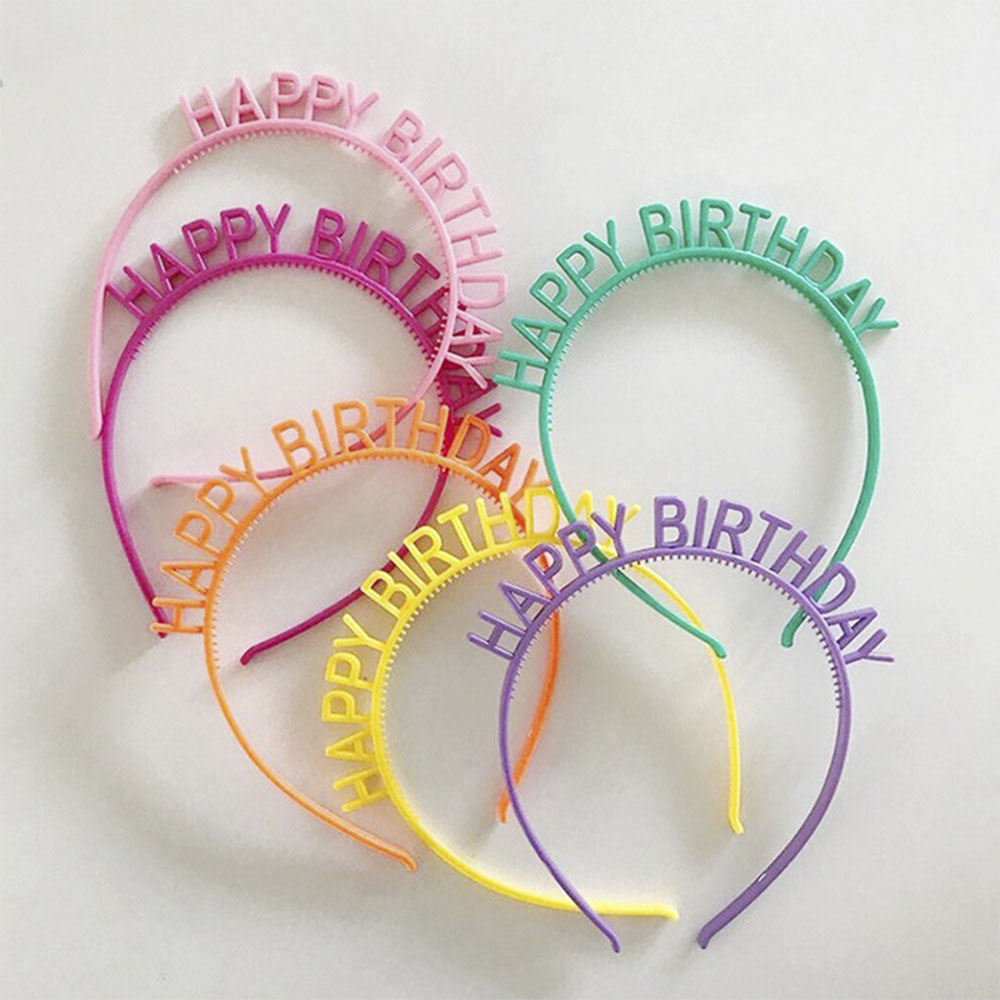 Cài Tóc Trang Trí Hình Chữ Happy Birthday Dễ Thương