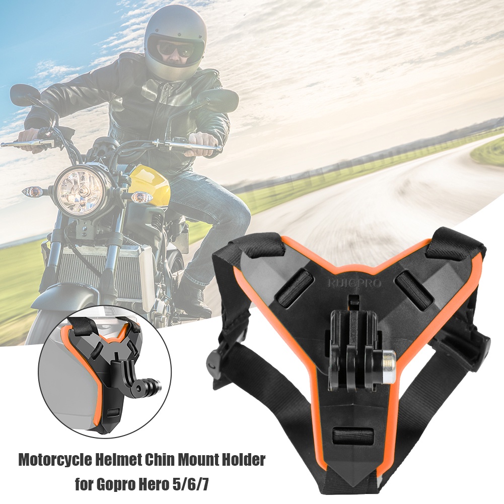 Dây Đeo Máy Ảnh Gắn Mũ Bảo Hiểm Cho GoPro Hero 11 10 9 8 7 5 OSMO Action Xiaomi Yi Action
