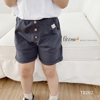 [GIÁ GỐC]- Quần đùi da cá đính cúc Beemo bé trai