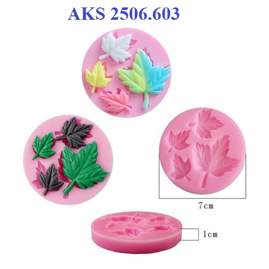 KHUÔN SILICON 4 LÁ PHONG