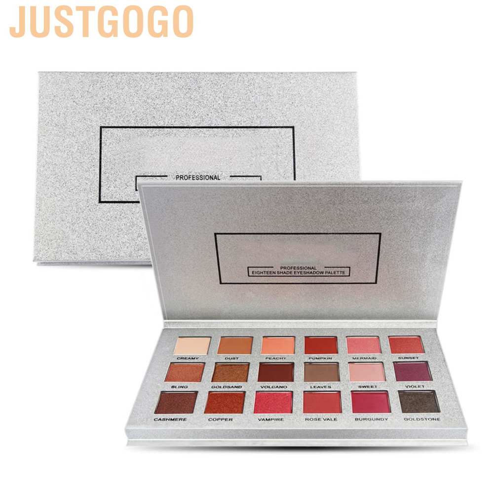 Bảng phấn mắt 18 màu lì và ánh nhũ kết hợp trang điểm chuyên nghiệp | BigBuy360 - bigbuy360.vn