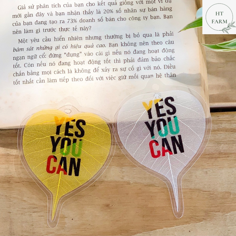 [12 Mẫu] Lá bồ đề in Slogan tạo động lực, truyền cảm hứng (Bookmark, Ốp điện thoại, Trang trí văn phòng)