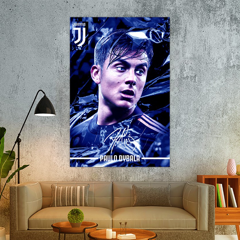 Poster Dán Tường Dybala | Decal Dán Tường Cầu Thủ Bóng Đá Kích Thước 40*60 Cm