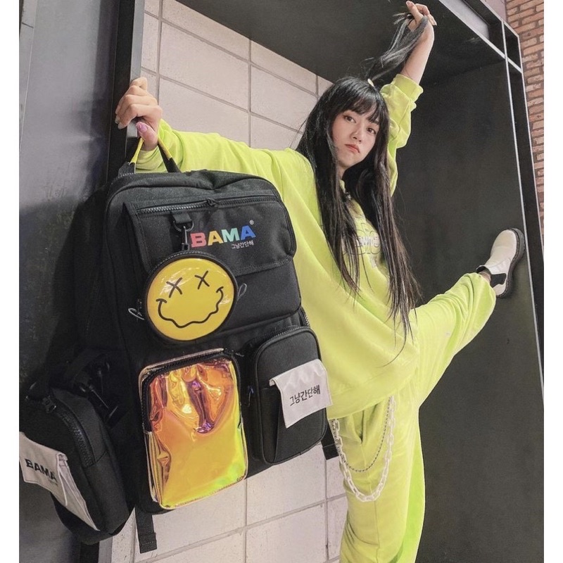 Balo Bama 444 Phản Quang Hologram Backpack 2810 Clothes Shop Balo Bama Phản Quang Đi Học Đi Chơi Ulzzang Unisex