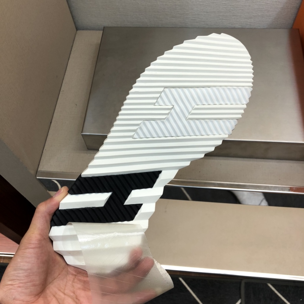 Giày sneaker nam da thật thời trang cao cấp Hermes phong cách năng động, đường phố