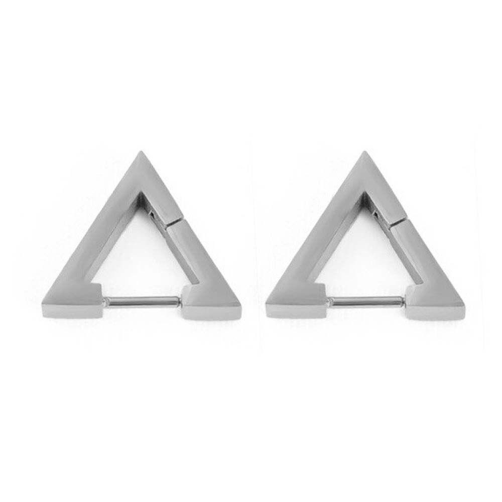 MXGOODS Bông Tai Bằng Thép Titan Không Gỉ Hình Đa Giác Thời Trang Dành Cho Nữ