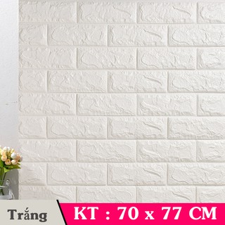 Combo 50 Tấm Xốp Dán Tường 3D Khổ 70x77CM Chống Ẩm Giá Rẻ 4.8