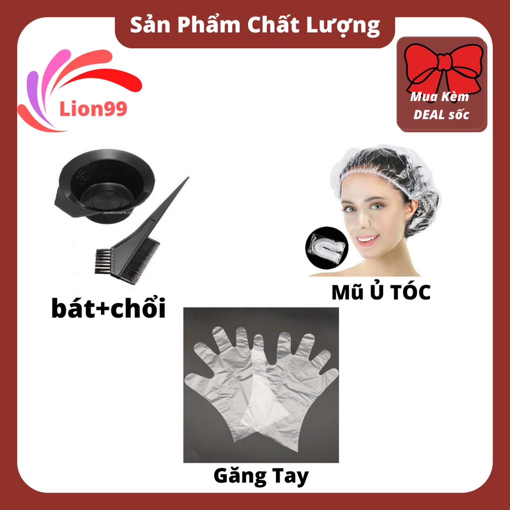 Thuốc nhuộm tóc NÂNG NỀN NÂNG TONE tặng kèm oxy găng tay mũ ủ