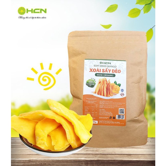 Loại 1 XOÀI SẤY DẺO  HOGI ORGANIC 400g, Ngon ăn là nghiện