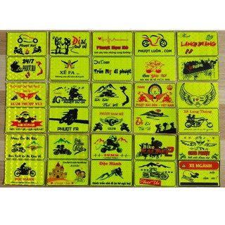 combo 30 logo phượt phản quang