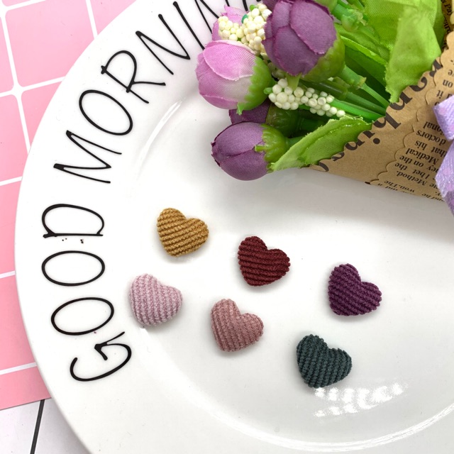 Set 2 mặt làm khuyên tai nhung mẫu 1 (3 mẫu)