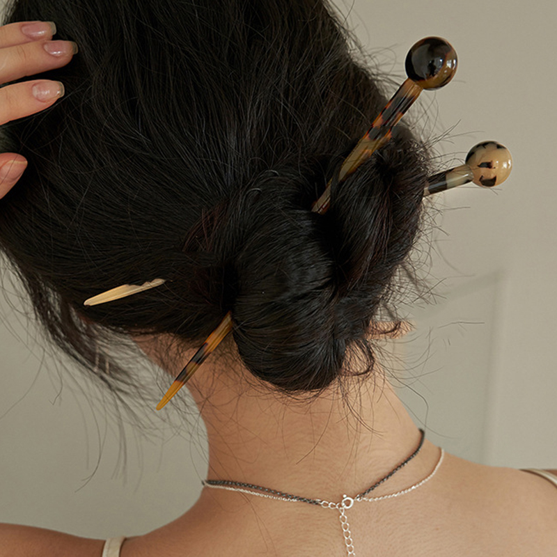 1 Kẹp Tóc Nhựa Họa Tiết Da Báo Thời Trang Cho Nữ