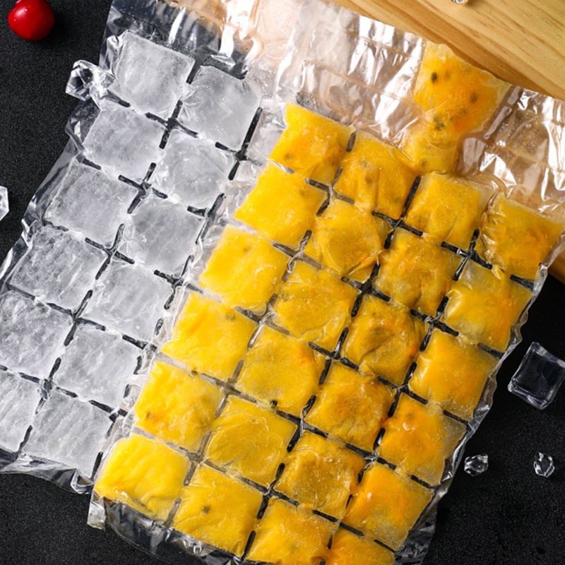 Set 10 túi làm đá viên dùng một lần tự đóng băng tiện dụng