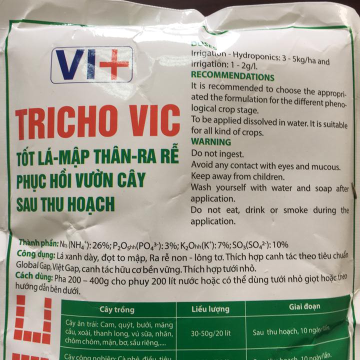 Phân bón Tricho Vic G Max Vic 26-3-7+ 10SO3 gói 300g xuất xứ Tây Ban Nha