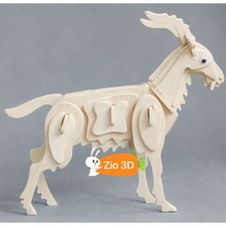 Đồ Chơi Lắp Ráp Gỗ 3D Mô Hình Con Dê