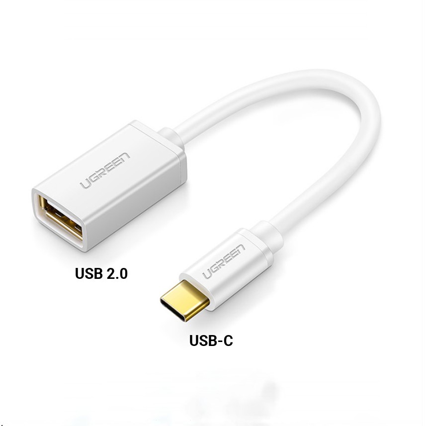 Cáp USB type C hỗ trợ chức năng OTG dài 15cm UGREEN US154