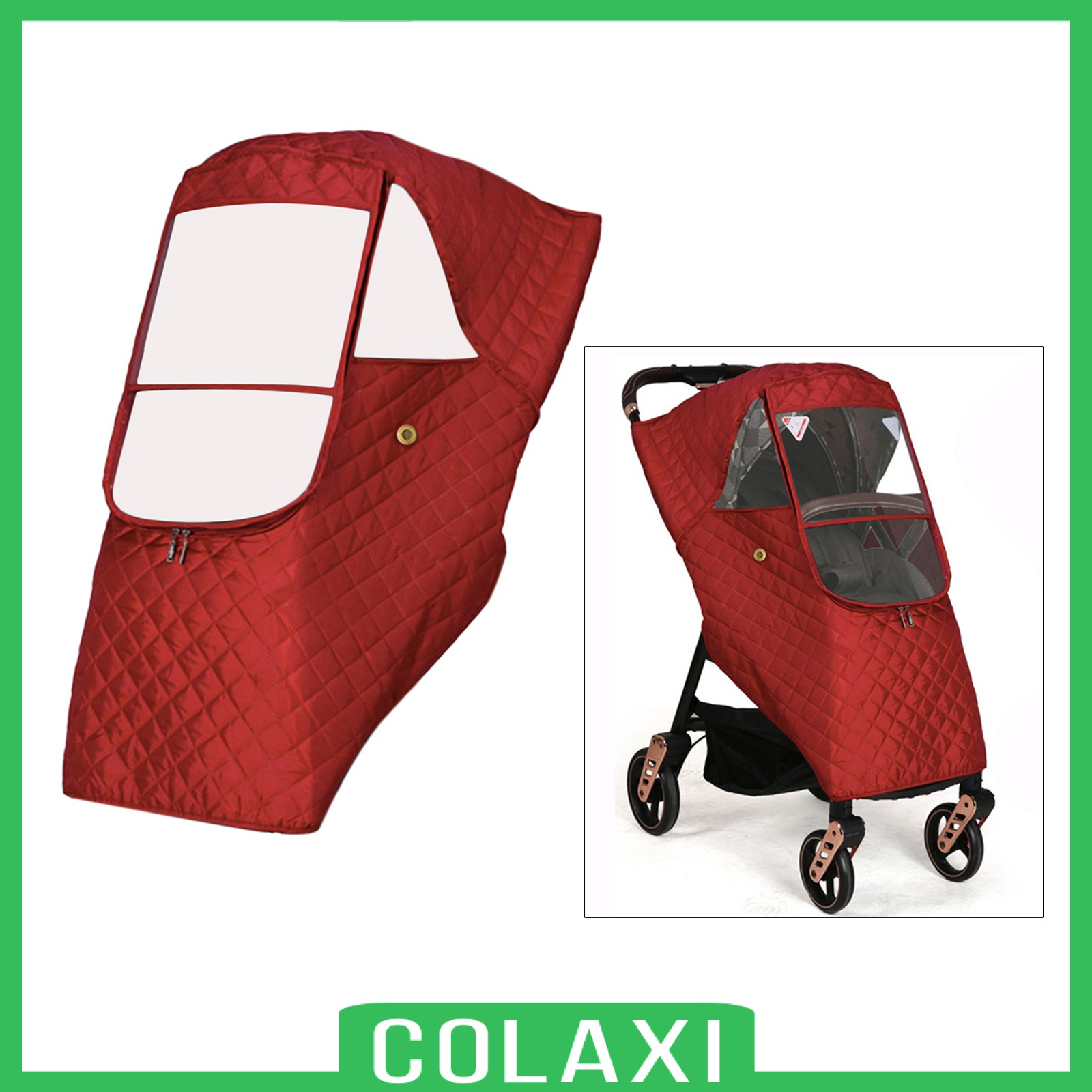 [COLAXI] Winter Thicken Stroller Rain Cover Dustproof Protector Breathable for Pram