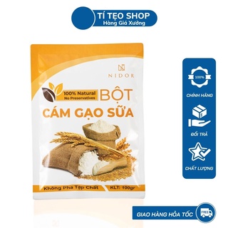Bột cám gạo sữa 100g nguyên chất không pha