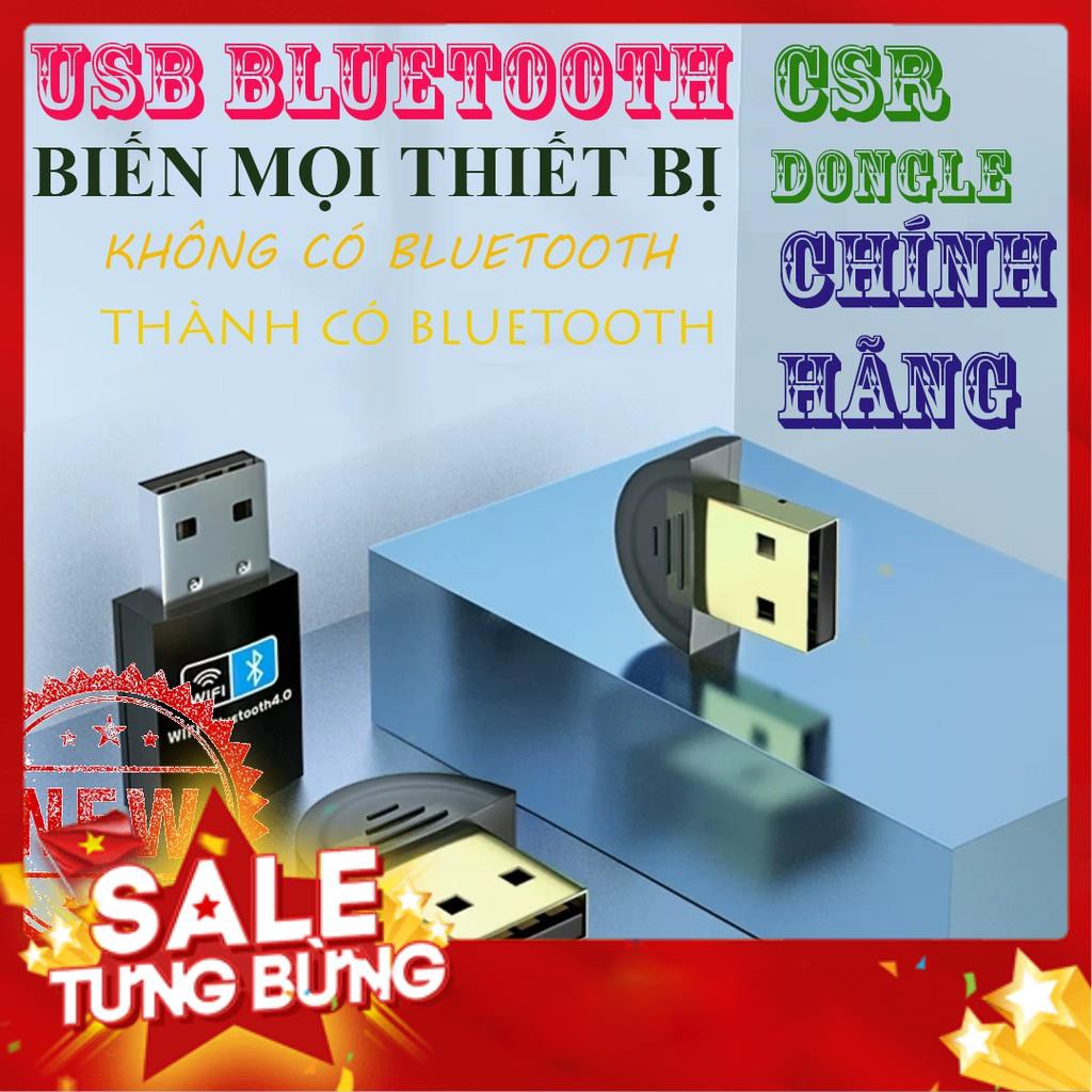 [Chính Hãng] Đầu USB bluetooth CSR 4.0 Dongle biến thiết bị không có bluetooth thành có bluetooth - Sóng căng đét