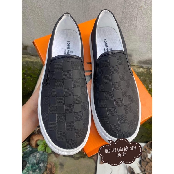 Giày lười slipon louis vuitton siêu cấp , giày thể thao nam quảng châu kèm hộp