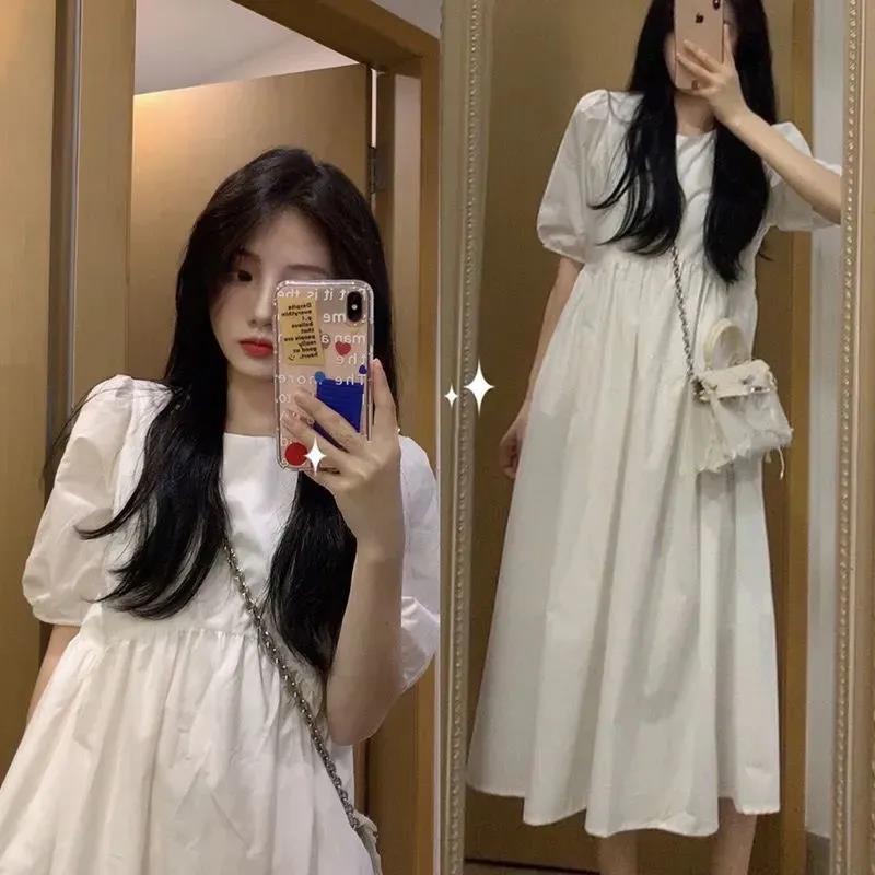 Đầm dáng dài mẫu 2021 phong cách Pháp thời trang mùa hè