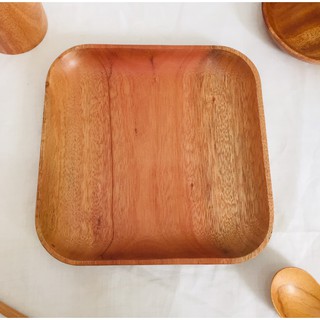DĨA VUÔNG GỖ THANH TÚ 20CM
