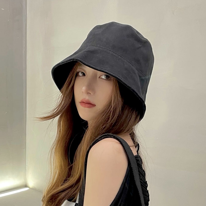 Nón Bucket Che Nắng Che Nắng Tự Động Phong Cách Hàn Quốc Dễ Phối Đồ Cho Nữ