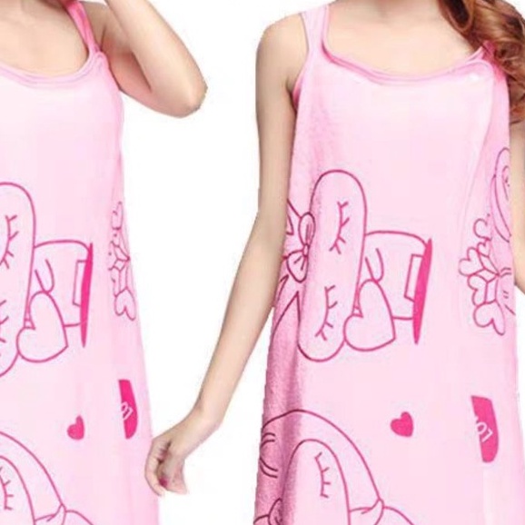Áo choàng tắm cao cấp 100% chất cotton, Khăn tắm choàng 2 trong 1 đa năng chất mềm mịn