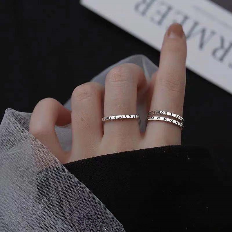 Nhẫn Nữ Thiết Kế Hở Phong Cách Hy Lạp Đơn Giản Dễ Thương