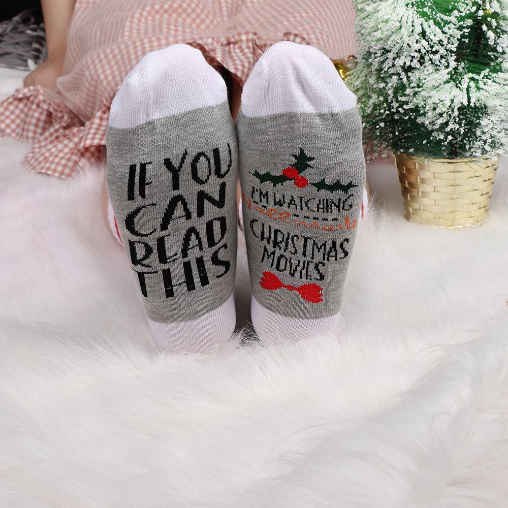 HS Vớ Cotton Mềm Mại In Họa Tiết Giáng Sinh Thời Trang