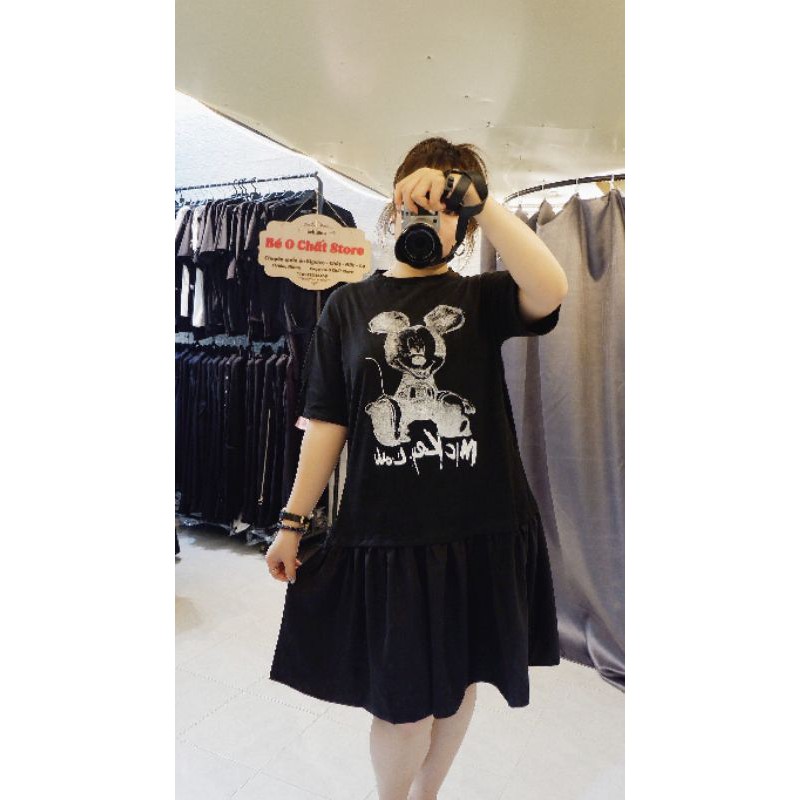[BIGSIZE NỮ] Váy đuôi cá cotton hình mickey dáng rộng Bigsize | BigBuy360 - bigbuy360.vn